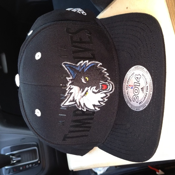 Adidas 2014 Minnesota Timberwolves Official NBA Draft Embroidered Snapbk Hat Cap
